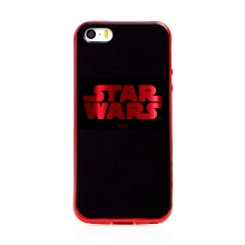 Kryt STAR WARS pro Apple iPhone 5 / 5S / SE - gumový - černý / červený