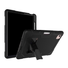 Kryt / pouzdro pro Apple iPad Pro 11" (2018 /2020) / Air 4 / 5 (2022) - outdoor - odolný - stojánek - silikonový - černý