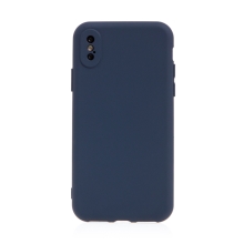 Kryt pro Apple iPhone X / Xs - příjemný na dotek - silikonový - tmavě modrý