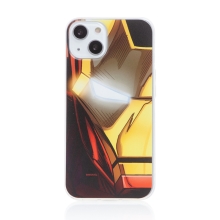 Kryt MARVEL pro Apple iPhone 13 mini - dramatický Iron Man - gumový