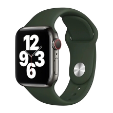 Originální řemínek pro Apple Watch Ultra 49mm / 45mm / 44mm / 42mm - silikonový - kypersky zelený