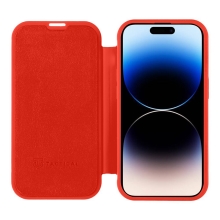 TACTICAL Bezpečnostné puzdro Smoothie pre Apple iPhone 14 Pro - silikónové / mikrovlnné - chilli červená