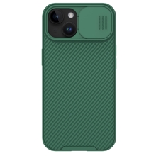 Kryt NILLKIN CamShield pro Apple iPhone 15 Plus - krytka fotoaparátu - podpora MagSafe - tmavě zelený
