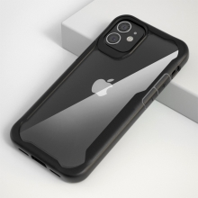 Kryt pro Apple iPhone 12 mini - plastový / gumový - průhledný / černý