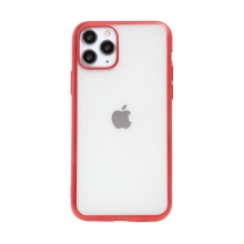 Kryt FORCELL Electro Matt pre Apple iPhone 11 Pro - gumový - priehľadný / červený
