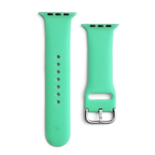 Řemínek pro Apple Watch 49mm / 45mm / 44mm / 42mm - M / L - silikonový - kovová spona - mátově zelený
