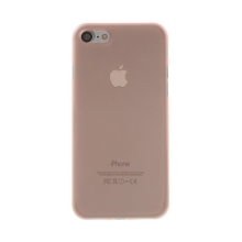 Kryt / obal pro Apple iPhone 7 / 8 / SE (2020) - ochrana čočky - ultratenký - plastový - matný - lososový