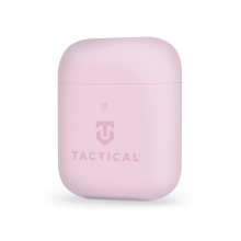 Pouzdro / obal TACTICAL pro Apple AirPods - příjemné na dotek - silikonové - růžové