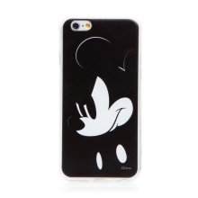 Kryt DISNEY pro Apple iPhone 6 / 6S - hlava myšáka Mickeyho - gumový - černý
