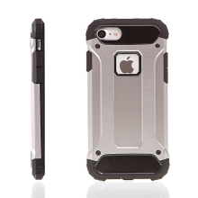 Kryt pro Apple iPhone 7 / 8 - plasto-gumový / antiprachová záslepka - šedý