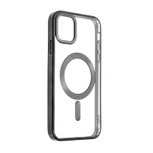 Kryt SWISSTEN Clear Jelly MagStick Metal pre Apple iPhone 11 - transparentný / čierny