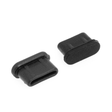 Konektor USB-C pre Apple iPhone / iPad - proti prachu - silikónový - čierny