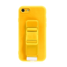 Kryt pro Apple iPhone 7 / 8 / SE (2020) / SE (2022) - popruh / šňůrka - gumový - žlutý