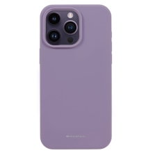 MERCURY Silky-Soft kryt pre Apple iPhone 15 Pro Max - príjemný na dotyk - silikónový - fialový