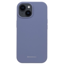 MERCURY Silky-Soft kryt pre Apple iPhone 15 Plus - príjemný na dotyk - silikónový - fialovo-sivý