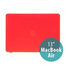 Tenké ochranné plastové puzdro pre Apple MacBook Air 13.3 - matné - červené