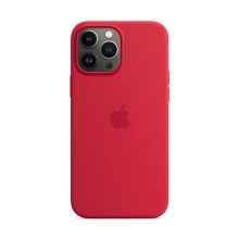 Originální kryt s MagSafe pro Apple iPhone 13 Pro Max - silikonový - červený