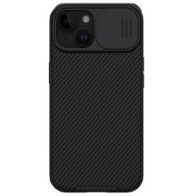 Kryt NILLKIN CamShield pro Apple iPhone 15 Plus - krytka fotoaparátu - podpora MagSafe - černý