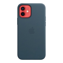Originální kryt pro Apple iPhone 12 / 12 Pro - MagSafe - kožený - baltsky modrý