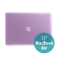 Tenké ochranné plastové puzdro pre Apple MacBook Air 13.3 - lesklé - fialové