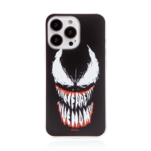 Kryt MARVEL pre Apple iPhone 13 Pro Max - Venom - gumový - čierny