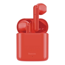 Bezdrátová Bluetooth sluchátka BASEUS Encok W09 - červená