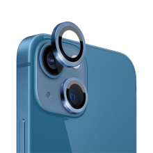 Tvrzené sklo (Tempered Glass) pro Apple iPhone 13 / 13 mini - na kameru - 2 kusy - modré