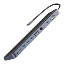 Dokovací stanice / port replikátor BASEUS EliteJoy 2 pro Apple MacBook - USB-C na HDMI / 3x USB-A / ethernet / VGA