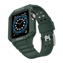 Kryt / pouzdro pro Apple Watch 44mm / 45mm - celotělové + řemínek - odolný - zelený