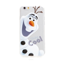Kryt DISNEY pro Apple iPhone 6 / 6S - Ledové království - sněhulák Olaf - gumový - průhledný