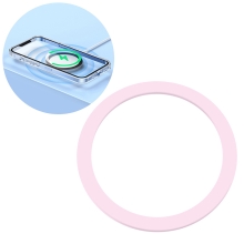 Prsteň / NILLKIN pre Apple iPhone - pre podporu MagSafe - silikónový - ružový