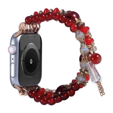 Řemínek pro Apple Watch Ultra 49mm / 45mm / 44mm / 42mm - korálkový - červený