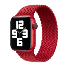 Řemínek pro Apple Watch 45mm / 44mm / 42mm - bez spony - nylonový - velikost M - červený