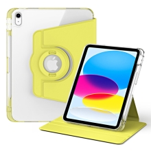 Puzdro pre Apple iPad 10 (10,9") 2022 - otočné - slot na ceruzku - umelá koža/guma - žlté