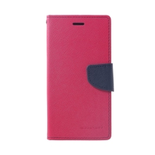 Puzdro Mercury Fancy Diary pre Apple iPhone Xr - stojan a priehradka na dokumenty - ružové / modré