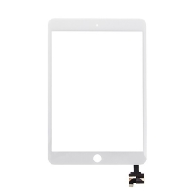 Dotykové sklo (touch screen) s IC konektorem pro Apple iPad mini 3 - bílé - kvalita A