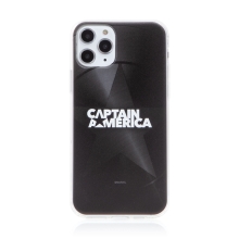 Kryt MARVEL pro Apple iPhone 11 Pro - Kapitán Amerika - gumový - černý
