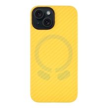 Kryt TACTICAL MagForce Industrial pro Apple iPhone 15 - Aramid / karbonový - žlutý
