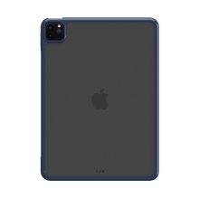 Kryt pro Apple iPad 11" (2018 / 2020 / 2021) / Air (4 / 5) - plastový / gumový - průhledný / modrý