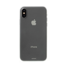 Kryt pro Apple iPhone X - ochrana čočky - ultratenký - plastový - šedý