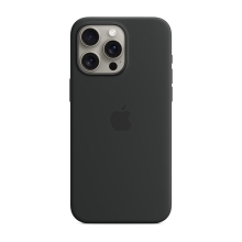 Originální kryt pro Apple iPhone 15 Pro Max - MagSafe - silikonový - černý