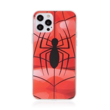 Kryt MARVEL pro Apple iPhone 12 / 12 Pro - gumový - pavouk
