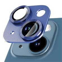 Tvrdené sklo pre Apple iPhone 13 / 13 mini - na objektív zadného fotoaparátu - modré