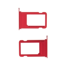 Nano SIM puzdro / šuplík pre Apple iPhone 7 - červené - A+ kvalita