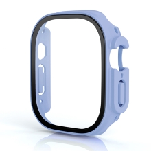 Tvrzené sklo + rámeček pro Apple Watch Ultra 49mm - světle modrý