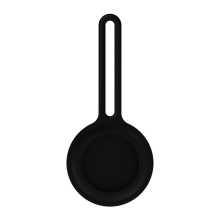 Kryt / obal pro Apple AirTag - barevné poutko - silikonový - černý