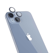 Tvrzené sklo (Temperd Glass) EPICO pro Apple iPhone 14 / 14 Plus - na čočky kamery - modré
