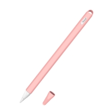 Obal pro Apple Pencil 2 - poutko + čepička - silikonový - růžový