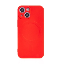 Kryt pro Apple iPhone 13 mini - podpora MagSafe - silikonový - červený