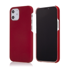 Kryt pro Apple iPhone 12 mini - plastový - měkčený povrch - červený